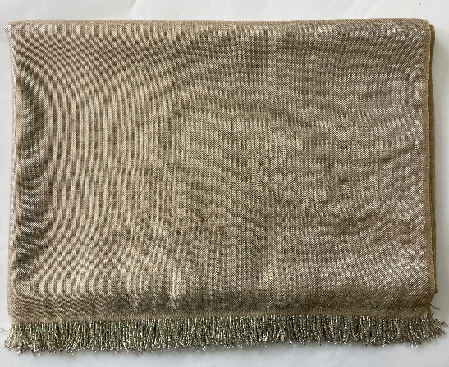 Cashmere Glitter Twill Weave Stole w 2x Rajni Bead 1"