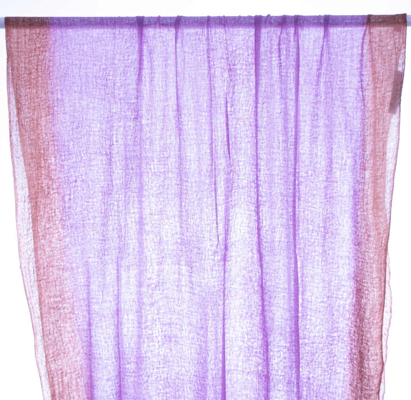 Purple Brown Cashmere Feather Knit Frame Wrap
